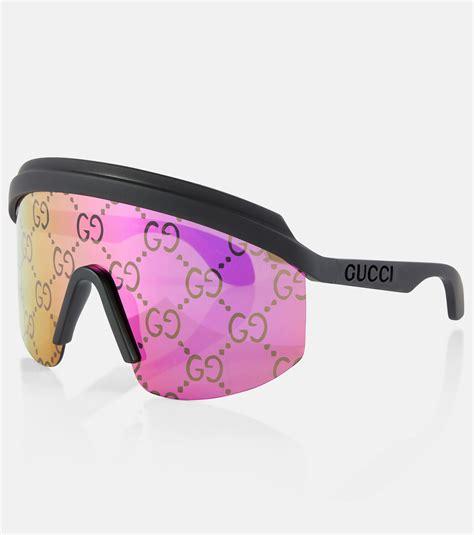 gucci large mask sunglasses|ladies Gucci face mask.